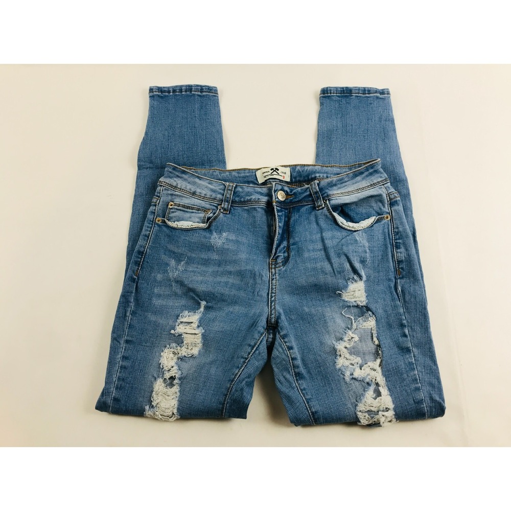 Hammer Jeans Women's Size 9 Denim Pants Distressed Skinny Mid Rise Pockets